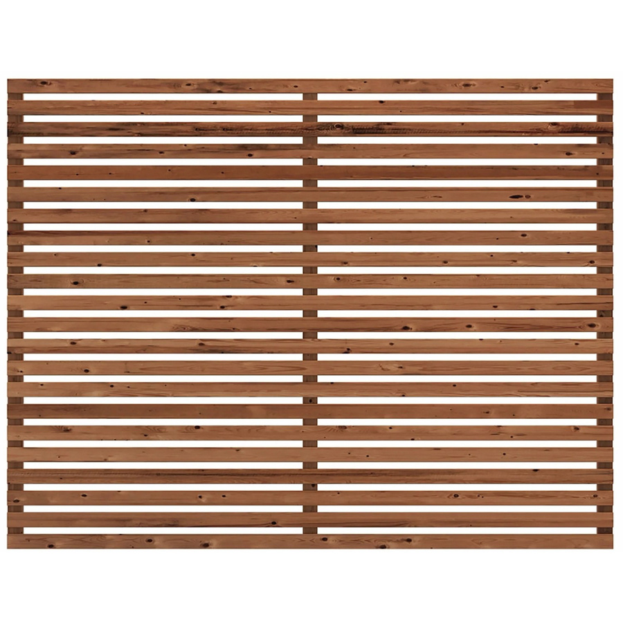 Plus Holz Sichtschutzzaun Tokyo ThermoWood in Goldbraun, Höhe: 180 cm, Breite: 140 cm - Bild 2
