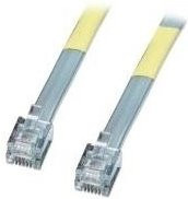 Lindy Telefonkabel RJ-12 auf RJ-12, grau, 20 m - Bild 1