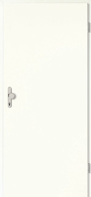 GetaDoor Wohnungseingangstür KK3 Sonder CPL Weiß ähnlich RAL9016 modern, B: 86,0 cm, H: 198,5 cm - Bild 1