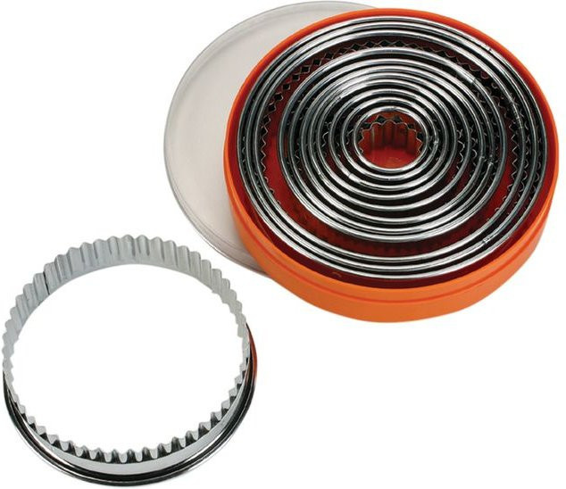 Schneider Ausstechersatz Rund aus Edelstahl, Höhe: 3 cm, Silber - Bild 1