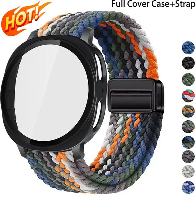 CAOWTAN Uhrenarmband mit Schutzhülle, Nylon-Gewebe, Multicolor, Unisex - Bild 1