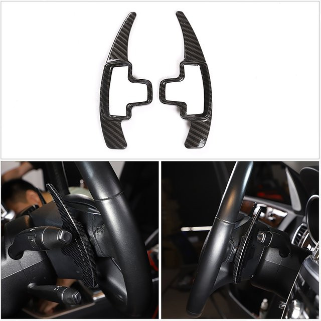 Suetlcoity Auto Lenkrad Shift Paddle Shifter Verlängerung für Mercedes Benz A B E R M Klasse, Schwarz - Bild 1