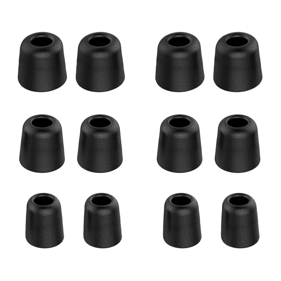 KZ Ohrstöpsel aus Memory-Schaum und Silikon für In-Ear-Kopfhörer, geräuschisolierend und bequem, in den Größen S/M/L, Farben: transparent oder schwarz - Bild 5