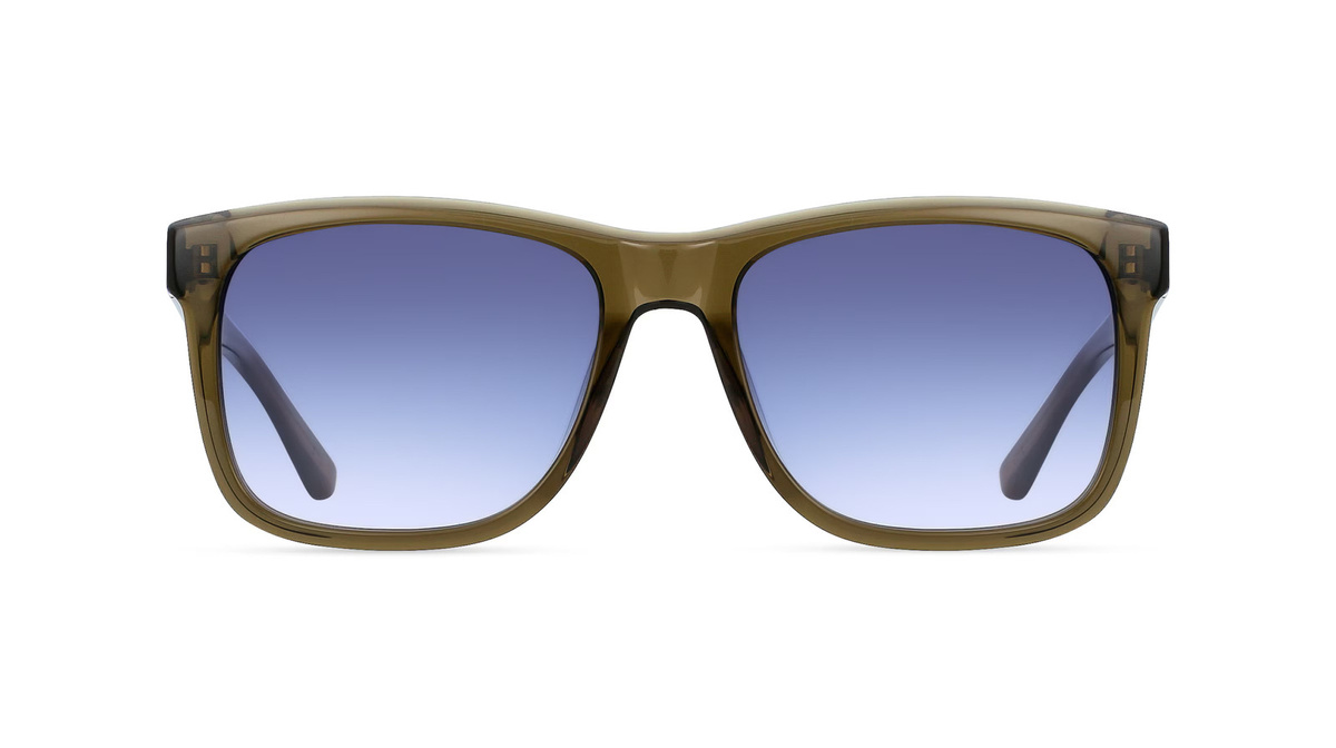 Calvin Klein CK22519S Sonnenbrille, Vollrand, Quadratisch, Kunststoff, Unisex, grün - Bild 1