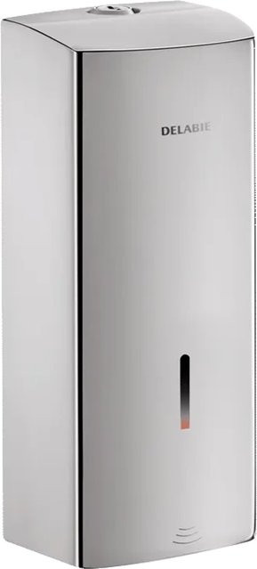 Delabie Elektronischer Flüssigseifenspender aus Edelstahl 1.4301 in Silber Seidenglanz - Bild 1