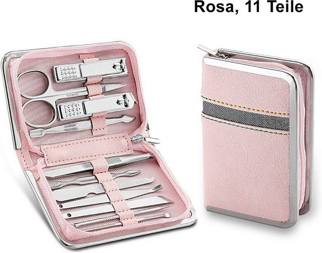 TPFBeauty Maniküre- & Pediküre-Set, 11-teilig, Rosa, Unisex - Bild 1
