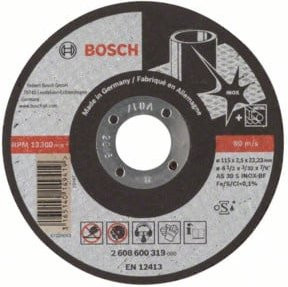 Bosch Expert for Inox Trennscheibe gerade, Durchmesser: 115 mm, Dicke: 2,5 mm, Farbe: Grau - Bild 1