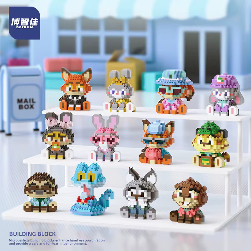 52TOYS Disney Zootopia Mini-Bricks Bausteine Judy Hopps und Nick Wilde Figuren in Mehrfarbig - Bild 2