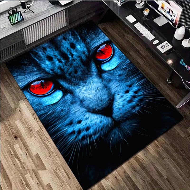 Dream Home Textiles Teppich mit Katzenmuster aus Polyester, rutschfest und waschbar, B/T: 60 x 40 cm - Bild 3