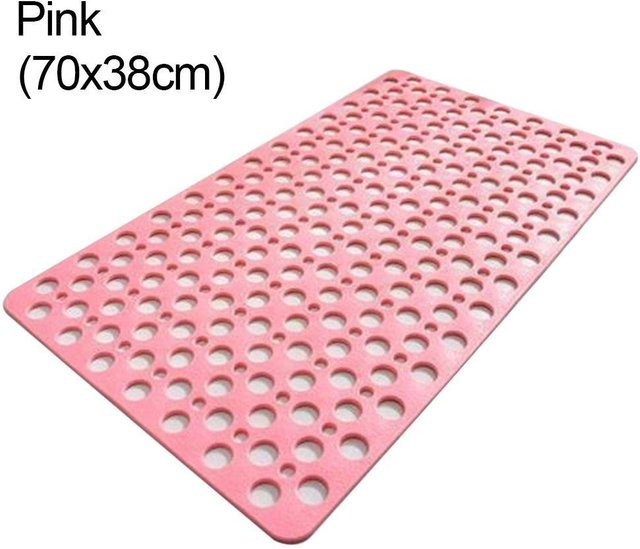 Rutschfeste Duschmatte von NATAWA in Rosa, extra große Badewannenmatte aus TPE mit starker Saugkraft und Anti-Schimmel-Funktion - Bild 1