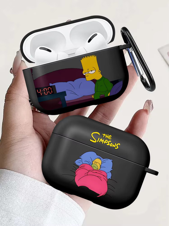 Schutzhülle im Simpsons Design für Apple AirPods Pro und AirPods 3, Farbe: Schwarz - Bild 3