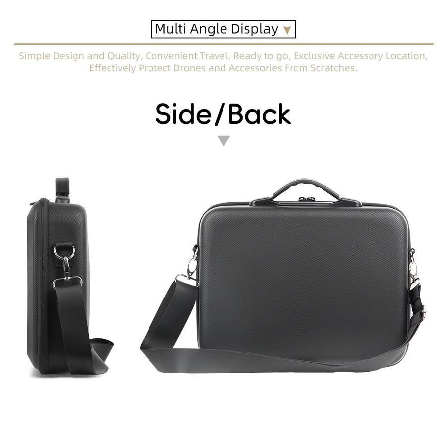 EVANOVM Tragetasche für Mini 5 PRO mit RC 2 und RC-N3 Controller, Schultertasche und Reisebox für Drohnen-Zubehör in Schwarz oder Grau - Bild 4