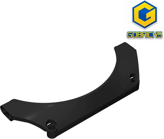 Gobricks GDS-1025 Technik Panel-Auto-Kotflügel, gewölbt, schwarz, Zubehör - Bild 1