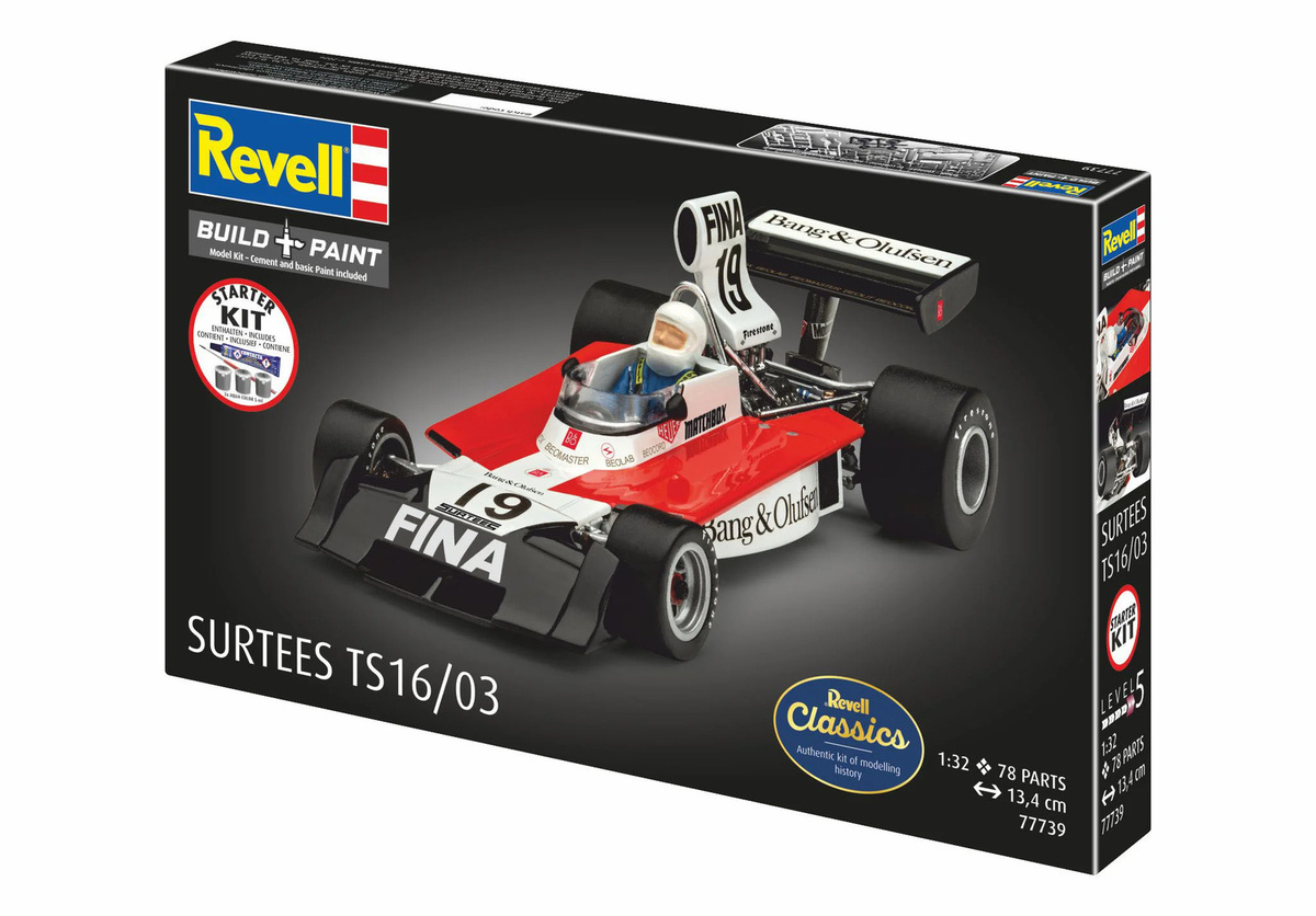 Revell Surtees TS16/03 Starter Kit Formule 1 Modell im Maßstab 1:32 - Bild 4