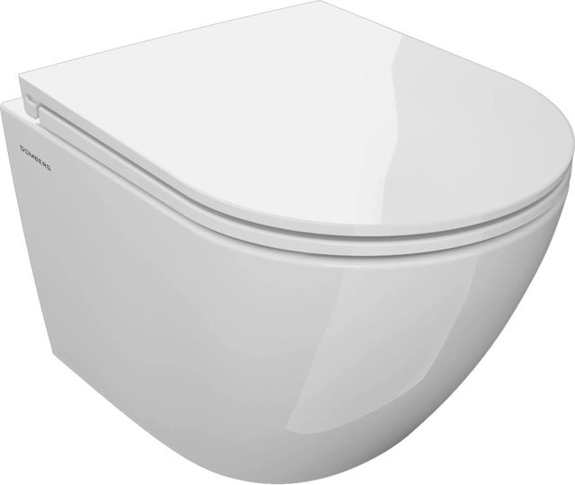 Domberg Wand-WC-Set DB1000 in Weiß mit Rimless-Spülung, Soft-Close-Sitz und Washdown-Funktion aus Keramik - Bild 1