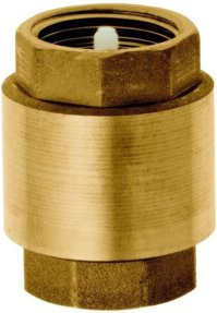 GEKA Zwischenventil aus Messing in Gold mit 2x IG G1" - Bild 1