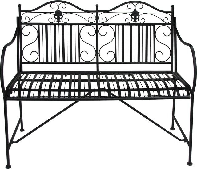 HTI-Living Gartenbank Celia aus Metall im nostalgischen Design für Garten und Terrasse - Bild 1