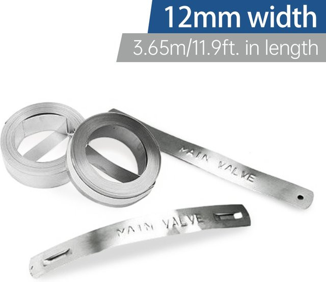 Aibecy Aluminium 3D manuelles Prägeband in Silber, selbstklebende Metall-Etiketten-Nachfüllung kompatibel mit DYMO Etikettendrucker M1011 und M11 - Bild 1