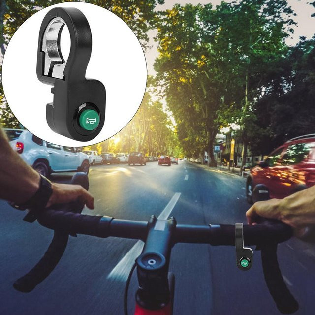 Elektrische Fahrradhupe mit Signal-Schalter für 22,5 mm Lenker von Shoemst in Grau oder Schwarz - Bild 1