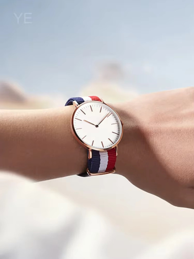 Daniel Wellington Uhrenarmband Nylon, Schwarz, Unisex, 18 20 22mm - Bild 3