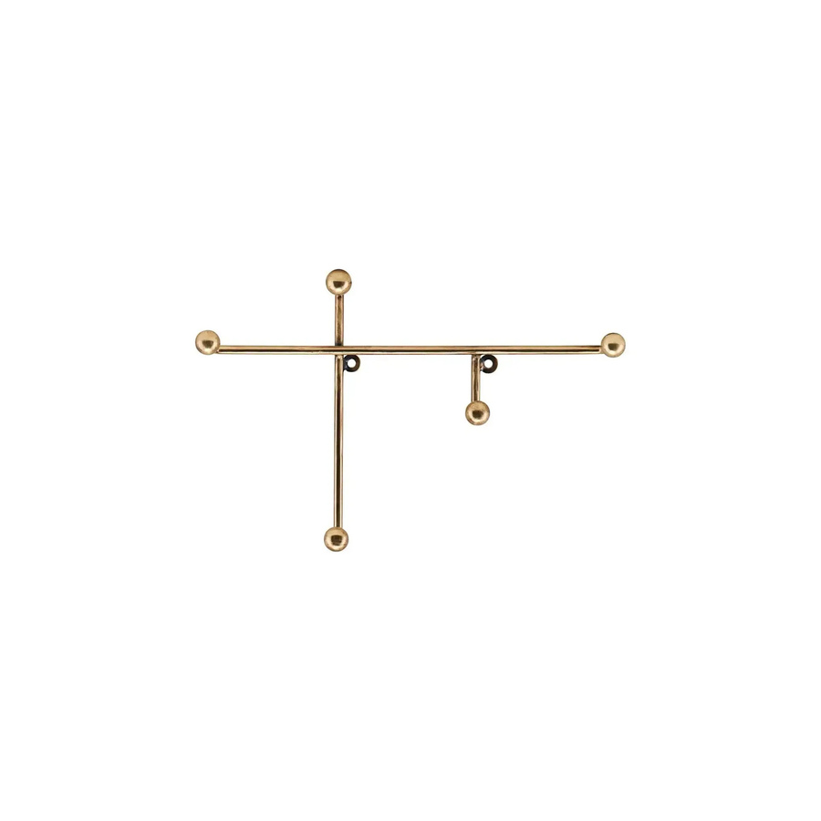 House Doctor Prea Wandhaken in Antik Bronze, Höhe: 27 cm - Bild 1