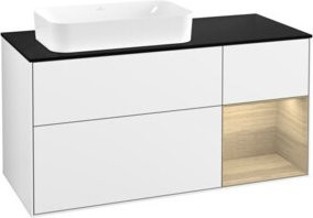 V&B Waschtischunterschrank Finion in Weiß lackiert, B/T: 120 x 60 cm - Bild 1