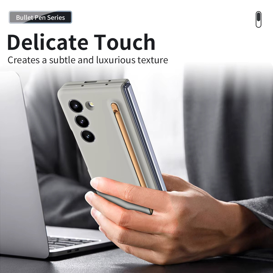 Skin Feel Purity Candy Color Schutzhülle aus hartem PC für Samsung Galaxy Z Fold7 Fold6 Fold5 Fold4 Fold3 in Blau - Bild 6