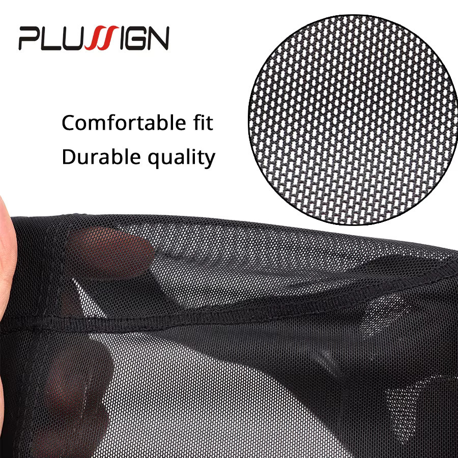 plussign Perücken-Netzkappe, Schwarz, Unisex - Bild 4