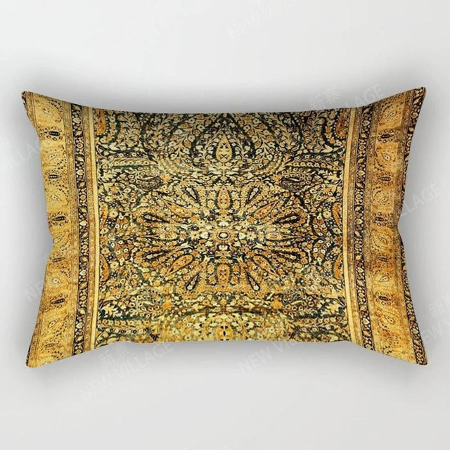 JMG Clothing Kissenbezug im Boho-Stil mit Nordischem Vintage-Design, Gold, B/H: 50 x 30 cm - Bild 1