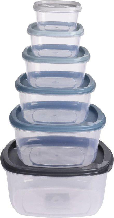 Spetebo Vorratsdosen Set mit Deckel, 6er Set, 225 ml bis 3200 ml - Bild 1