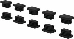 Munk Endkappe Rückenschutzstrebe, 10 Stück, Schwarz - Bild 1