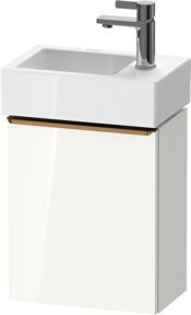 Duravit Waschtischunterschrank D-Neo in Weiß Hochglanz, 1 Tür, Wandmontage, B: 36,4 cm, T: 22,2 cm, H: 44,0 cm - Bild 1