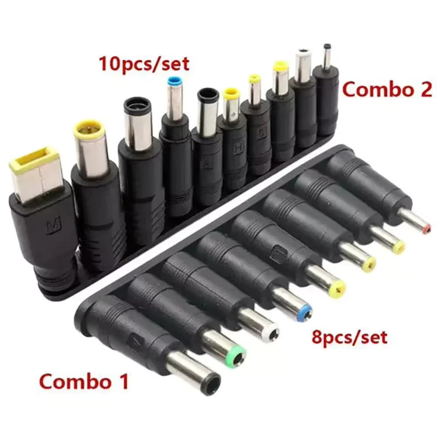 BSN 34-teiliges universelles Gleichstrom-Netzteil-Anschluss-Kit mit 5,5x2,1mm Barrel-Plugs in Schwarz - Bild 2