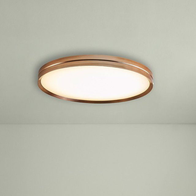 B.Lux Lite Hole C/W LED-Deckenleuchte in Kupfer mit 60 LEDs und 3000K warmweißem Licht - Bild 1