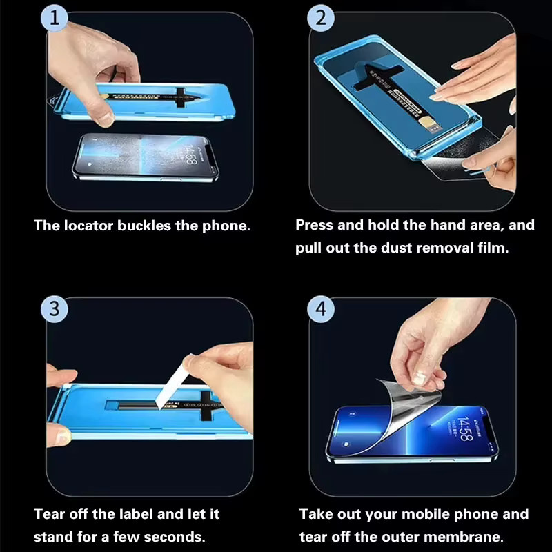 2 Stück MXZTSA HD Displayschutzfolie aus gehärtetem Glas für iPhone 16 15 14 13 12 11 Pro Max Plus XR XS, transparent - Bild 4