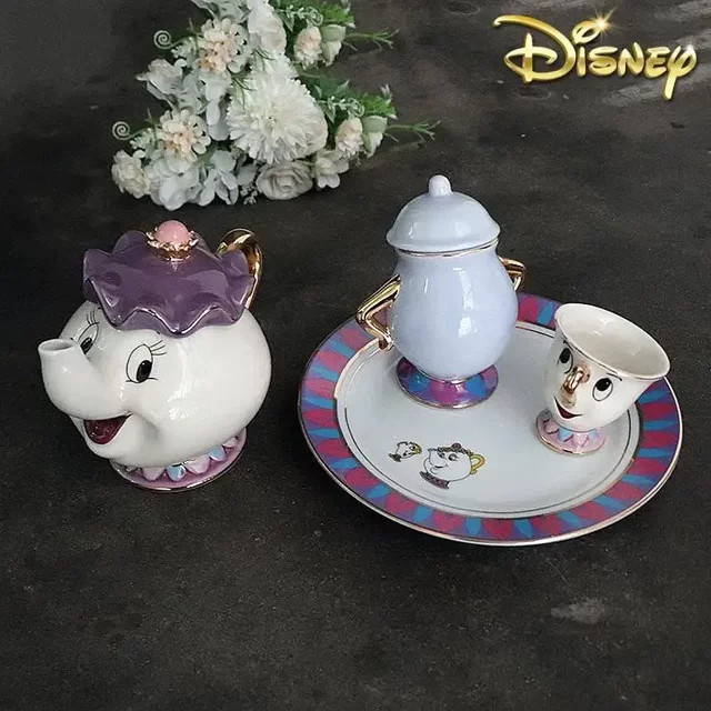 HEROCROSS Die Schöne und das Biest Teekanne, Mrs. Potts & Chip Becher, Teesets - Bild 1