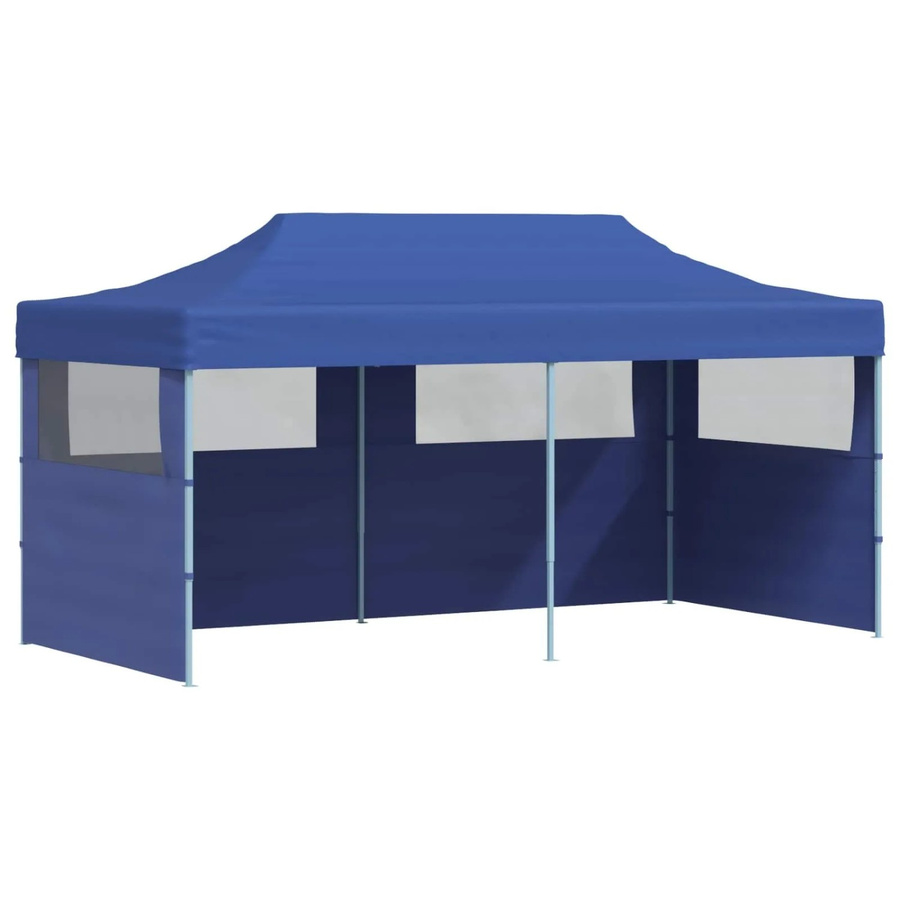 vidaXL Party-Zelt Blau aus Oxford-Stoff und Stahl, B/T/H: 580 x 291 x 315 cm - Bild 2