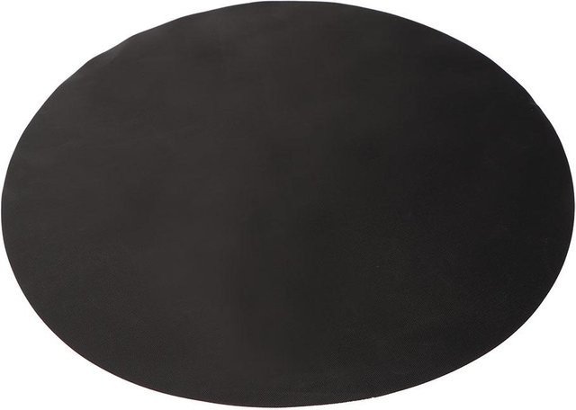 mfySpace Hitzebeständige Gasherdmatte aus Glasfaser und PTFE, rund, schwarz, Durchmesser: 40 cm - Bild 1