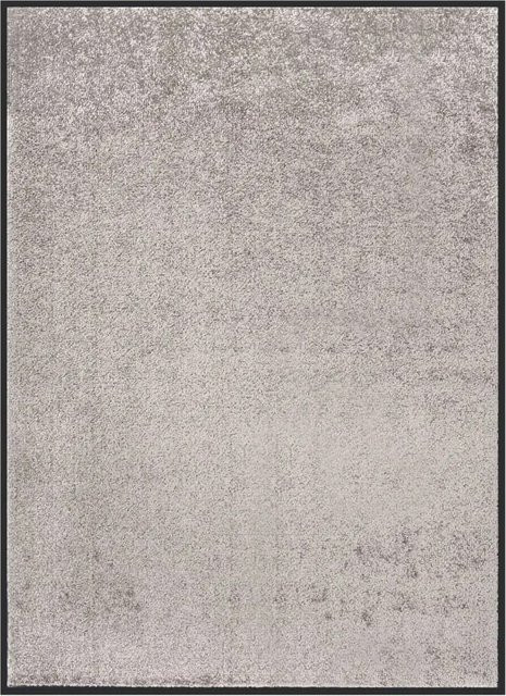 vidaXL Fußmatte Grau Schwarz, rechteckig, rutschfest, B/T: 60 x 80 cm - Bild 1