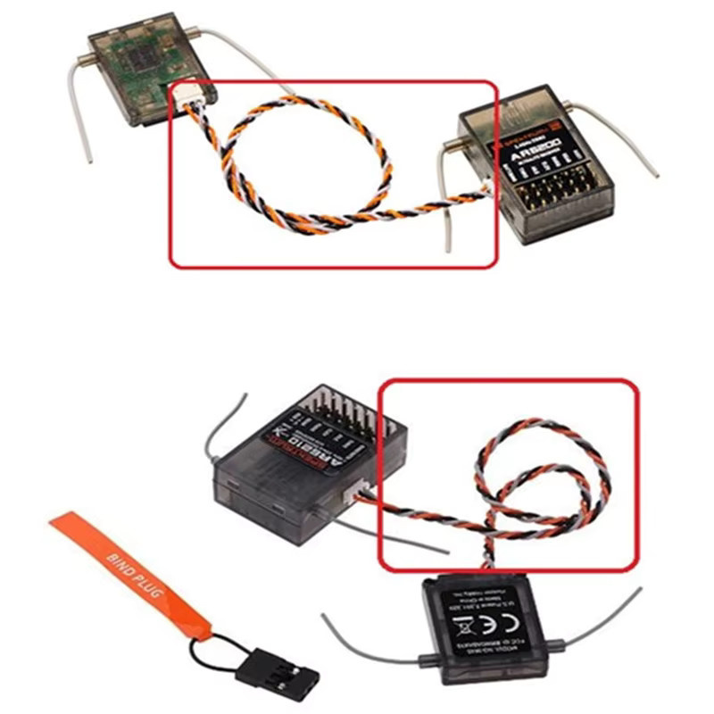 10 Stück MKronRC Empfänger Satellite Kabel Stecker für Spektrum AR6200 AR6210 AR8000 AR9020 JR RD721 RD921 DSMX DSM2 RC Drohnen Zubehör - Bild 2