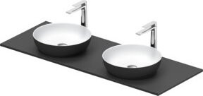 Duravit Konsolenwaschtisch Sivida in Grau Matt B: 135 cm, T: 50 cm - Bild 1