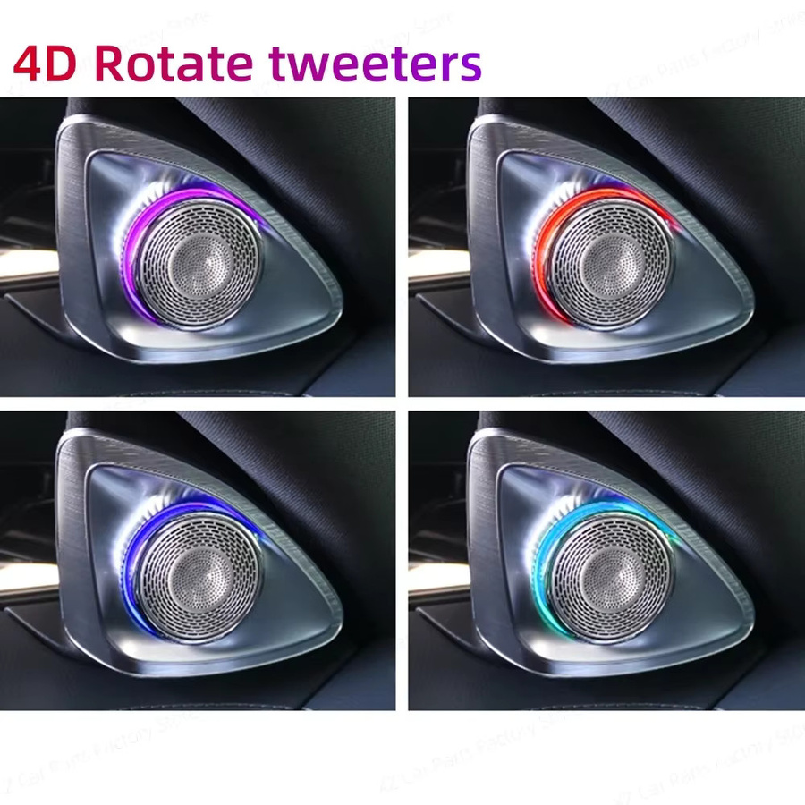 4D Rotierende LED Hochtöner Lautsprecher für Mercedes-Benz E-Klasse W213 (2016-2023) mit 64 Farben in Multicolour - Bild 3