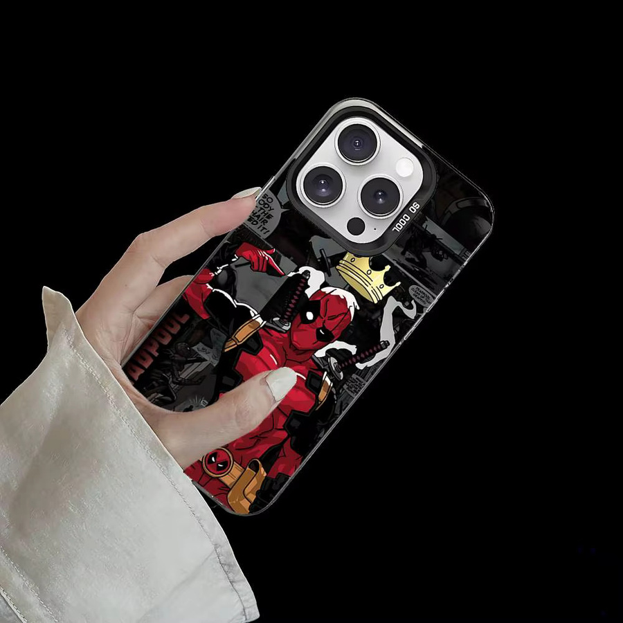 Niedrige Deadpool Handyhülle für Apple iPhone 11 12 13 14 15 16 17 Pro Max Plus Mini XR XS Multicolor - Bild 4