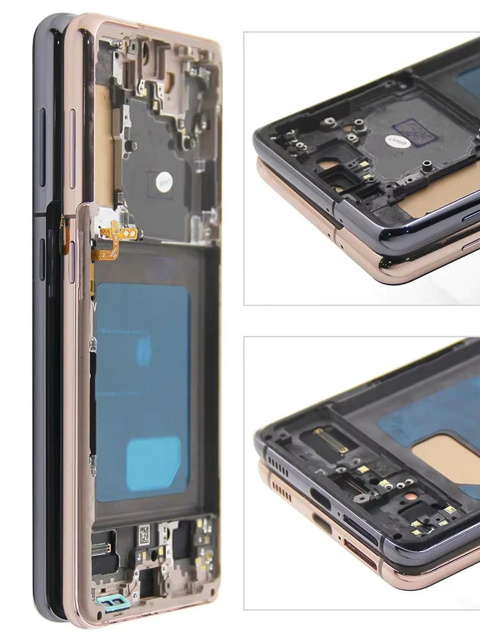 Samsung Galaxy S21 5G G991B LCD Display mit Rahmen und Touch Screen in Schwarz als Ersatzteil für die Montage - Bild 5