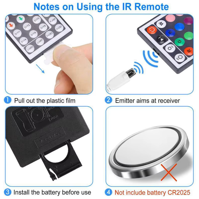 TiaoChongYi RGBW LED Controller Dimmer mit 4 Kanälen und IR Fernbedienung für 5050 RGBW RGBWW LED Streifen, DC12-24V, 5 Pins - Bild 4
