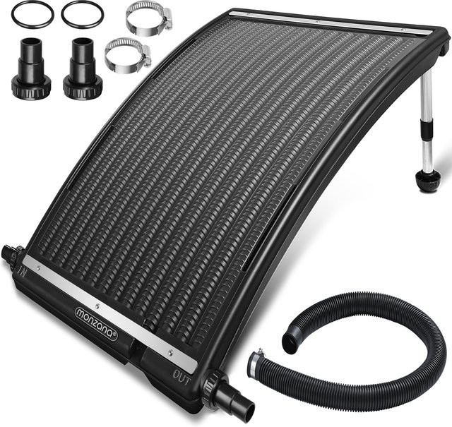 Solar-Poolheizung Sonnenkollektor in Anthrazit, B/T/H: 112 x 55 x 14 cm - Bild 1