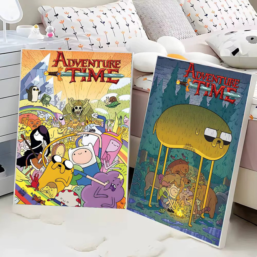 Anime A-Adventure Cartoon Time Poster selbstklebende Wandkunst Dekoration in Mehrfarben - Bild 4