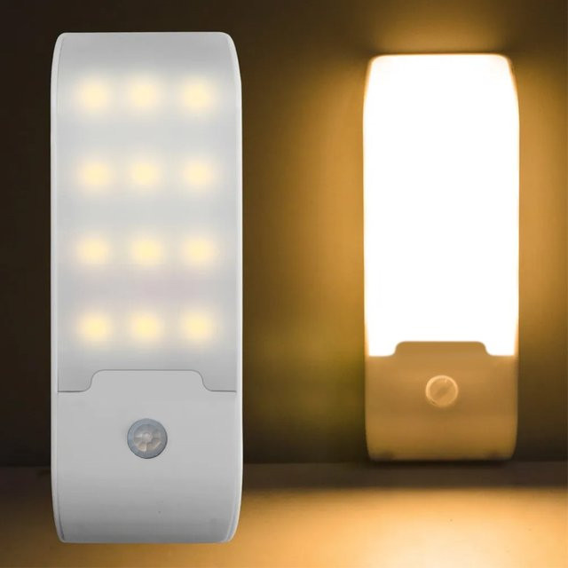GGBEE Kabelloses LED-Nachtlicht mit Bewegungsmelder und integrierter LED, wiederaufladbare Schranklampe für Küche, Schlafzimmer und Treppenbeleuchtung - Bild 1