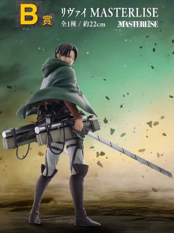 BANDAI Attack on Titan Beast Titan Colossal Levi Ackerman Figur, Anime Modell Spielzeug - Bild 3
