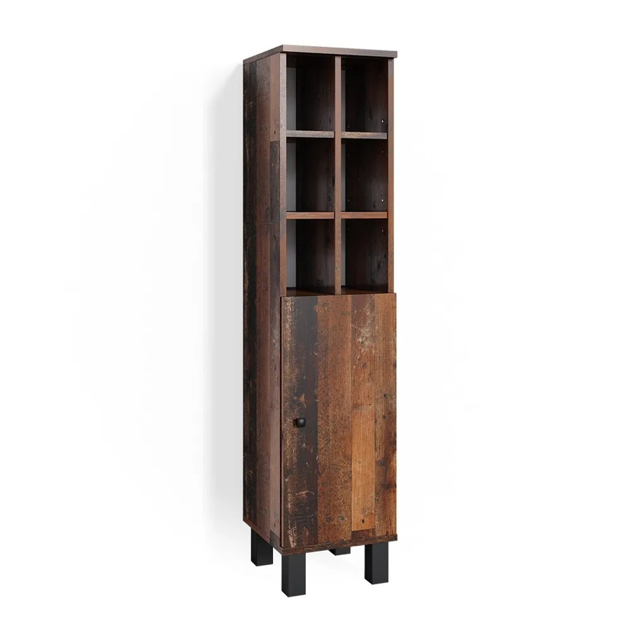 Vicco Midischrank Fynn Old Style Badschrank in Eiche Braun B: 30 cm, H: 131 cm - Bild 3